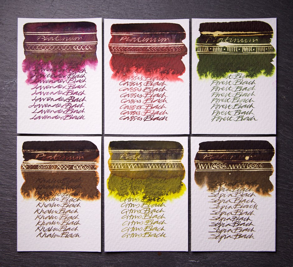 Platinum Blacks FOUNTAIN PEN INK ART