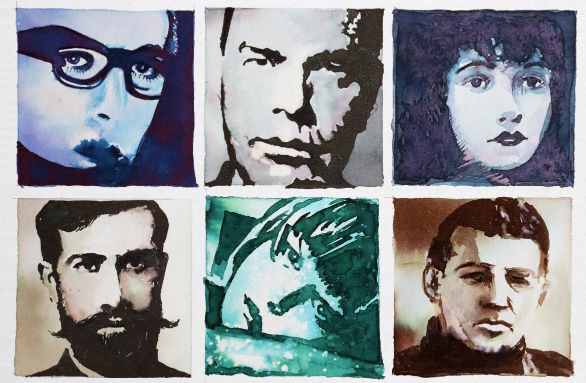 30 portraits with 30 inks in 30 days – FOUNTAIN PEN INK ART