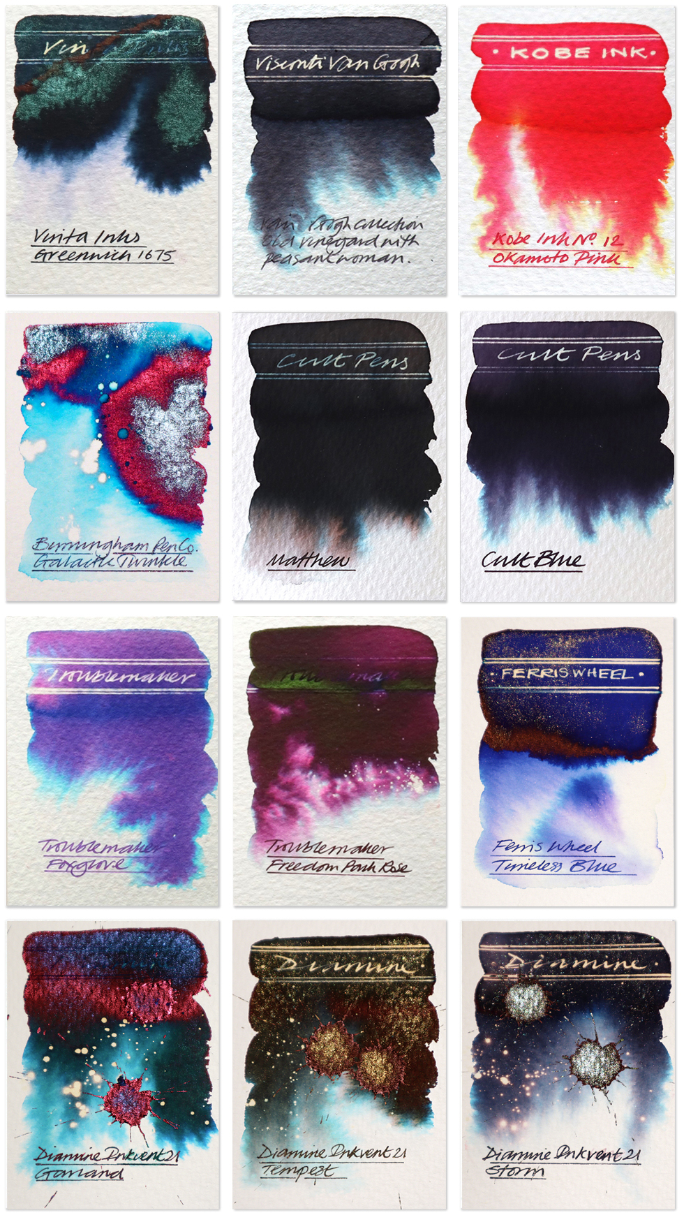 My top 12 inks and project review 2021 – FOUNTAIN PEN INK ART